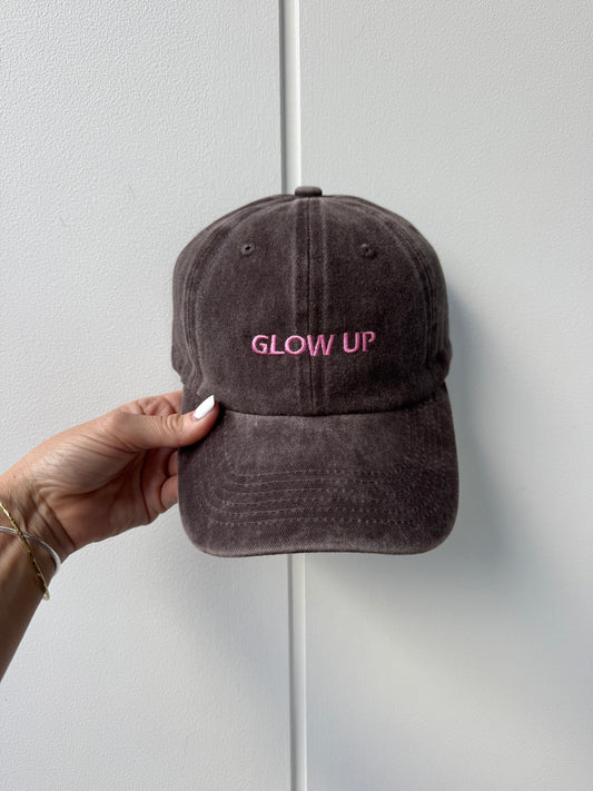 Glow Up Cap Brown Town